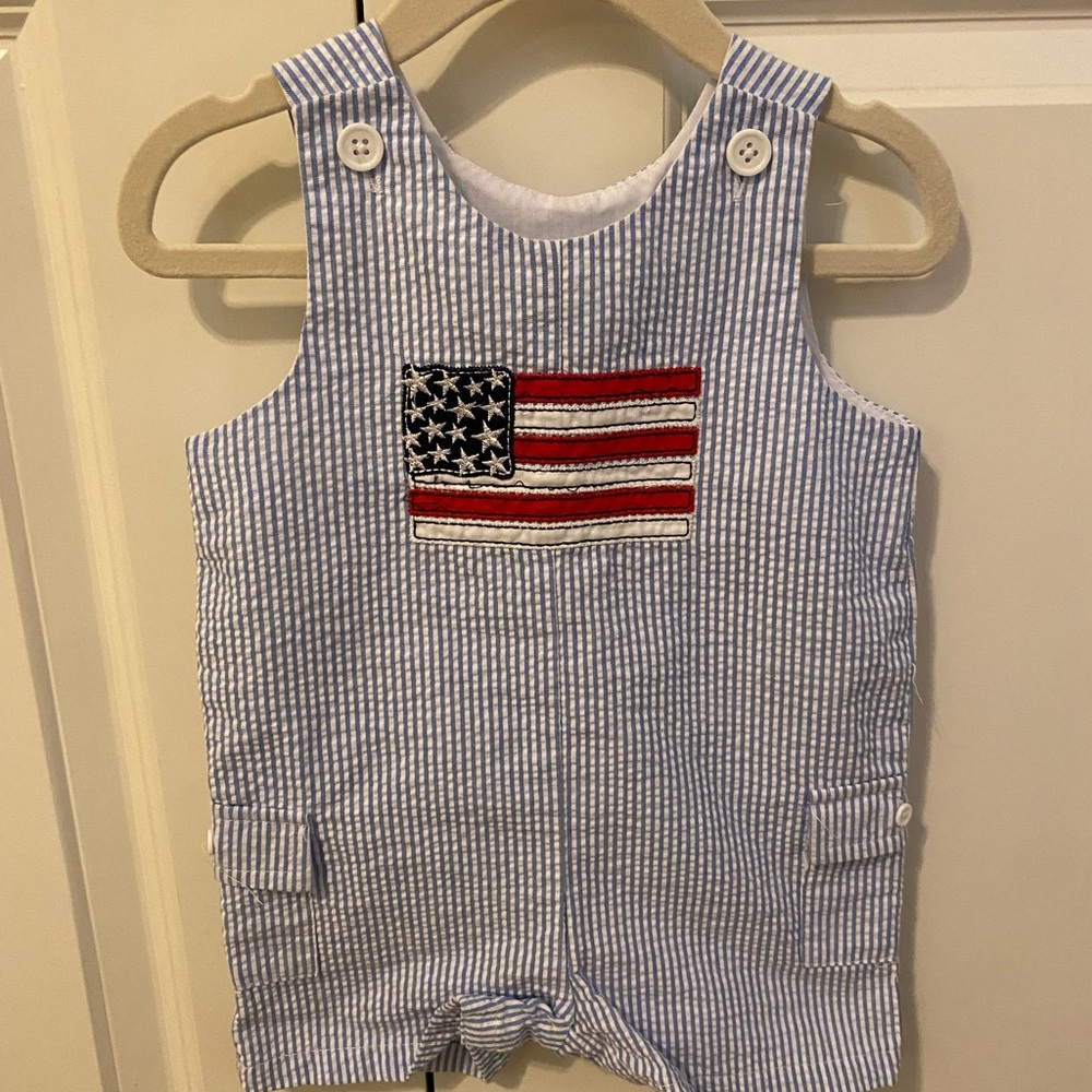 Good Lad Seersucker Baby Romper